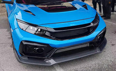 Honda Civic Type-R FK8 2017 2018 2019 2020 2021 with Aftermarket Parts - VRS2 Style Front bumper FRP from EPR USA