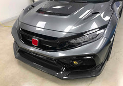 Honda Civic Type-R FK8 2017 2018 2019 2020 2021 with Aftermarket Parts - VRS2 Style Front bumper FRP from EPR USA