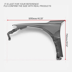 Honda Civic Type-R FL5 2023 2024 with Aftermarket Parts - Front Fender Carbon Fiber / FRP from EPR USA