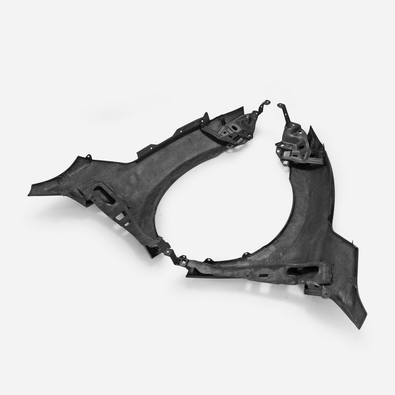 Honda Civic Type-R FK8 2017 2018 2019 2020 2021 with Aftermarket Parts - OEM Style Front Fender Carbon Fiber / FRP from EPR USA