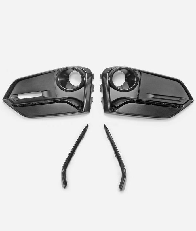 Honda Civic Type-R FK8 2017 2018 2019 2020 2021 with Aftermarket Parts - Front Fog Light Cover Replacement PP from EPR USA