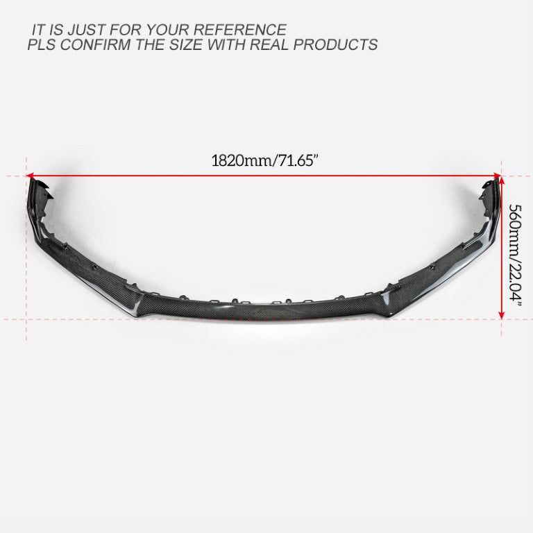 Honda Civic Type-R FK8 2017 2018 2019 2020 2021 with Aftermarket Parts - OEM Style Front Lip Carbon Fiber / FRP from EPR USA