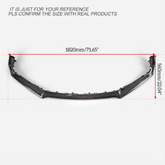 Honda Civic Type-R FK8 2017 2018 2019 2020 2021 with Aftermarket Parts - OEM Style Front Lip Carbon Fiber / FRP from EPR USA