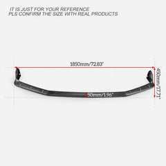 Honda Civic Type-R FK8 2017 2018 2019 2020 2021 with Aftermarket Parts - M Style Front Lip ABS from EPR USA