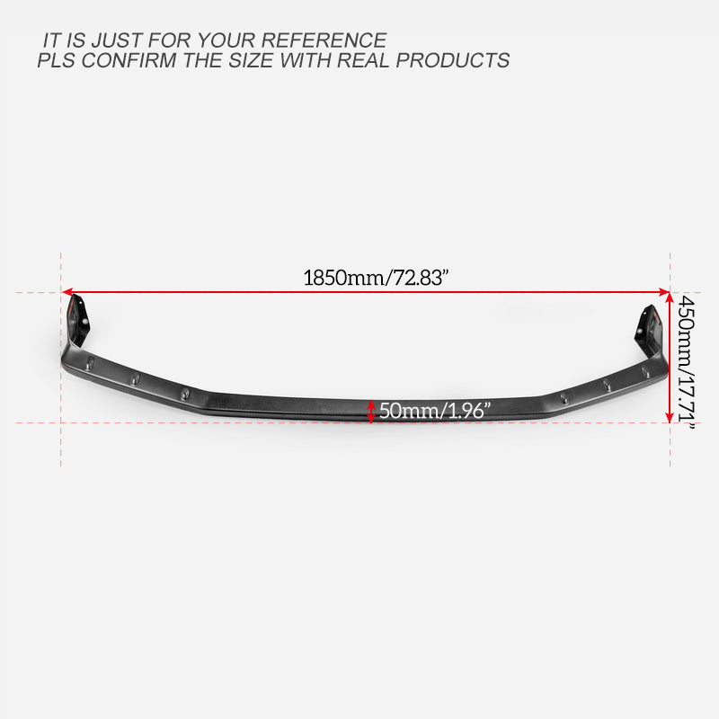 Honda Civic Type-R FK8 2017 2018 2019 2020 2021 with Aftermarket Parts - M Style Front Lip ABS from EPR USA