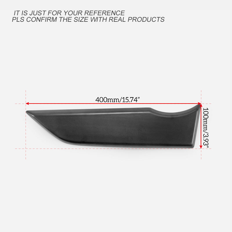 Honda Civic Type-R FK8 2017 2018 2019 2020 2021 with Aftermarket Parts - M Style Front bumper garnish ABS from EPR USA