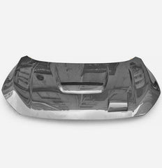 Honda Civic Type-R FK8 2017 2018 2019 2020 2021 with Aftermarket Parts - JS Style Hood Carbon Fiber / FRP from EPR USA