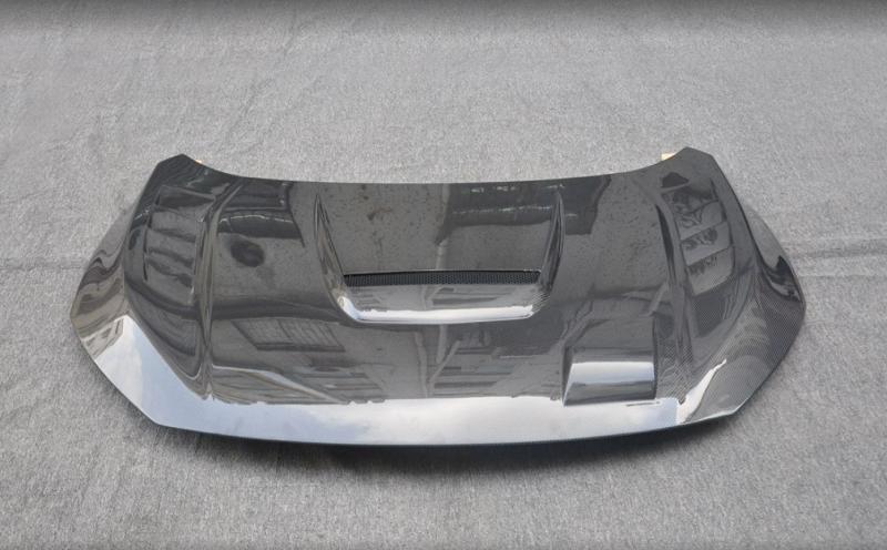 Honda Civic Type-R FK8 2017 2018 2019 2020 2021 with Aftermarket Parts - JS Style Hood Carbon Fiber / FRP from EPR USA