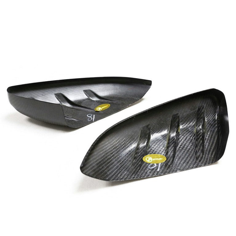 Honda Civic Type-R FK8 2017 2018 2019 2020 2021 with Aftermarket Parts - MUG Style Side mirror cover Pre-preg Carbon Fiber from EPR USA
