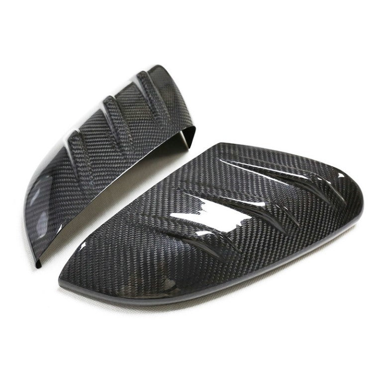 Honda Civic Type-R FK8 2017 2018 2019 2020 2021 with Aftermarket Parts - MUG Style Side mirror cover Pre-preg Carbon Fiber from EPR USA