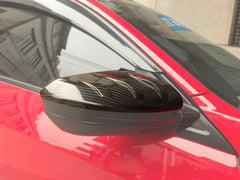 Honda Civic Type-R FK8 2017 2018 2019 2020 2021 with Aftermarket Parts - MUG Style Side mirror cover Pre-preg Carbon Fiber from EPR USA