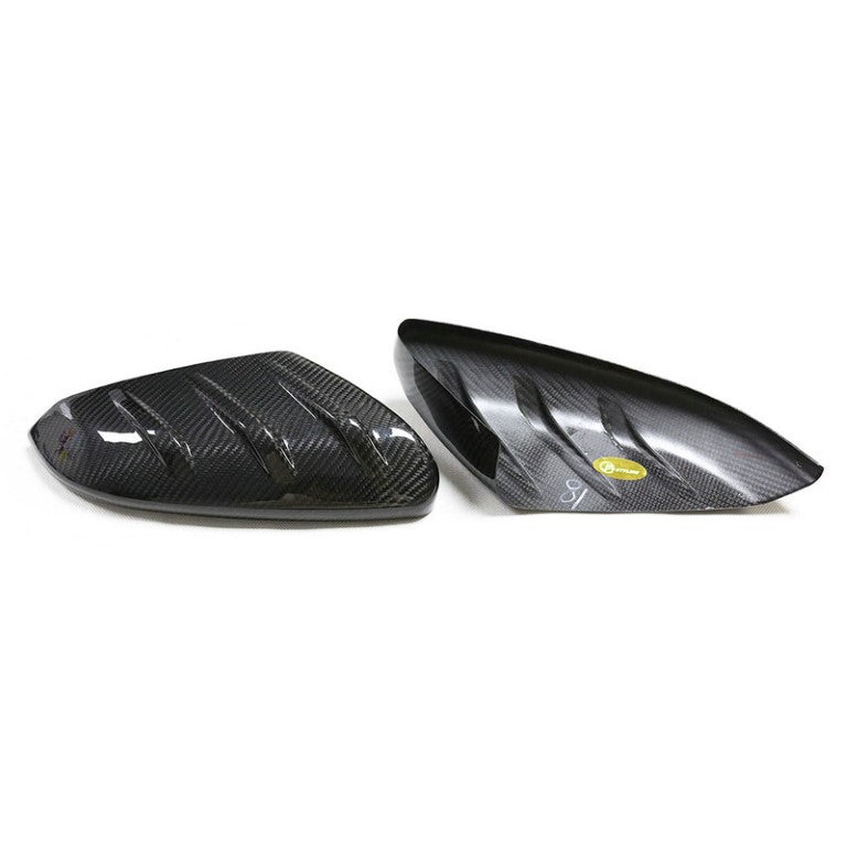 Honda Civic Type-R FK8 2017 2018 2019 2020 2021 with Aftermarket Parts - MUG Style Side mirror cover Pre-preg Carbon Fiber from EPR USA