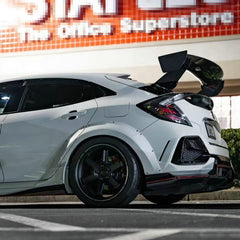 Honda Civic Type-R FK8 2017 2018 2019 2020 2021 with Aftermarket Parts - VRSW Style Rear Fenders Carbon Fiber/FRP from EPR USA