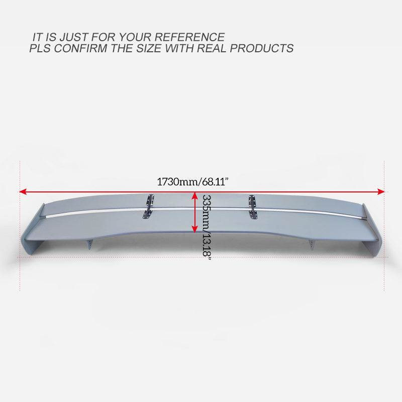 Honda Civic Type-R FK8 2017 2018 2019 2020 2021 with Aftermarket Parts - VTX5 Style Rear GT Spoiler Carbon Fiber / FRP from EPR USA