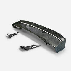 Honda Civic Type-R FK8 2017 2018 2019 2020 2021 with Aftermarket Parts - VTX5 Style Rear GT Spoiler Carbon Fiber / FRP from EPR USA