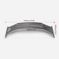 Honda Civic Type-R FL5 2023 2024 with Aftermarket Parts - Modulo Style Rear Spoiler Carbon Fiber / FRP from EPR USA