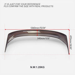 Honda Civic Type-R FL5 2023 2024 with Aftermarket Parts - Rear Spoiler & Spoiler Leg Carbon Fiber / Aluminum from EPR USA