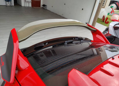 Honda Civic Type-R FK8 2017 2018 2019 2020 2021 with Aftermarket Parts - VRS Style Rear Wing Flap Carbon Kevlar Hybrid from EPR USA