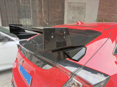 Honda Civic Type-R FK8 2017 2018 2019 2020 2021 with Aftermarket Parts - Type M Style Rear Spoiler Carbon Fiber / FRP from EPR USA