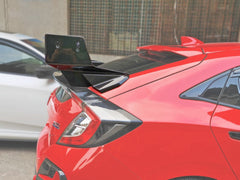 Honda Civic Type-R FK8 2017 2018 2019 2020 2021 with Aftermarket Parts - Type M Style Rear Spoiler Carbon Fiber / FRP from EPR USA