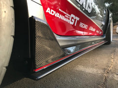 Honda Civic Type-R FK8 2017 2018 2019 2020 2021 with Aftermarket Parts - OEM Style Side Skirts Carbon Fiber / FRP from EPR USA