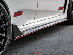 Honda Civic Type-R FK8 2017 2018 2019 2020 2021 with Aftermarket Parts - OEM Style Side Skirts Carbon Fiber / FRP from EPR USA