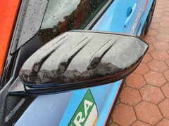 Honda Civic Type-R FK8 2017 2018 2019 2020 2021 with Aftermarket Parts - MUG Style Side mirror cover Pre-preg Carbon Fiber from EPR USA