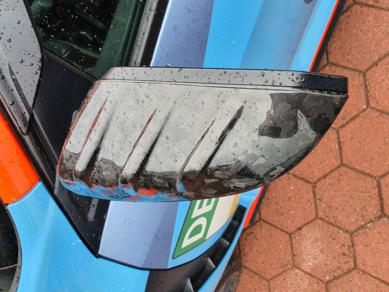 Honda Civic Type-R FK8 2017 2018 2019 2020 2021 with Aftermarket Parts - MUG Style Side mirror cover Pre-preg Carbon Fiber from EPR USA