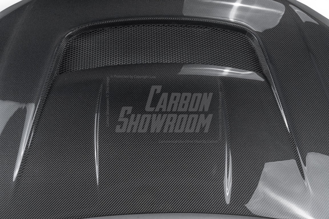 Honda Civic Type-R FK8 2017 2018 2019 2020 2021 with Aftermarket Parts - VRS Style Hood Carbon Fiber / FRP from EPR USA