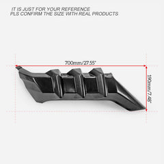Honda Civic Type-R FK8 2017 2018 2019 2020 2021 with Aftermarket Parts - M Style rear under spoiler ABS from EPR USA
