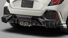 Honda Civic Type-R FK8 2017 2018 2019 2020 2021 with Aftermarket Parts - M Style rear under spoiler ABS from EPR USA