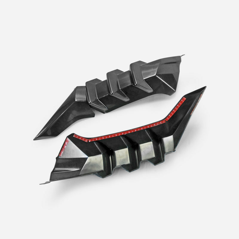 Honda Civic Type-R FK8 2017 2018 2019 2020 2021 with Aftermarket Parts - M Style rear under spoiler ABS from EPR USA