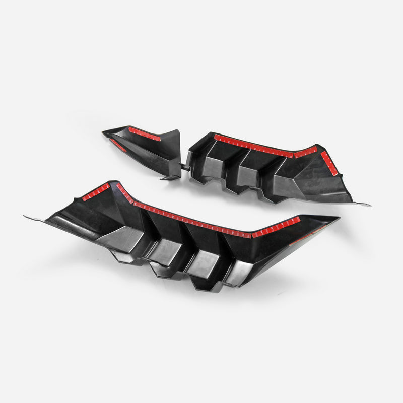 Honda Civic Type-R FK8 2017 2018 2019 2020 2021 with Aftermarket Parts - M Style rear under spoiler ABS from EPR USA