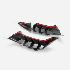 Honda Civic Type-R FK8 2017 2018 2019 2020 2021 with Aftermarket Parts - M Style rear under spoiler ABS from EPR USA