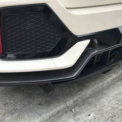 Honda Civic Type-R FK8 2017 2018 2019 2020 2021 with Aftermarket Parts - VRSA1 Style Rear Diffuser Carbon Fiber / FRP from EPR USA