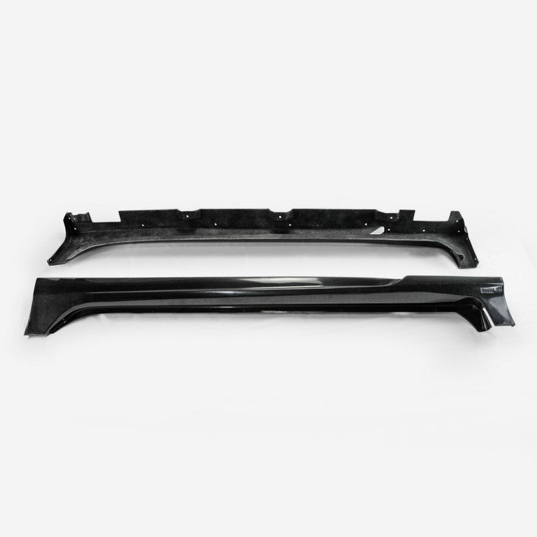 Honda Civic Type-R FK8 2017 2018 2019 2020 2021 with Aftermarket Parts - VRS2 Style Side Skirts Vacuumed Carbon Fiber / FRP from EPR USA