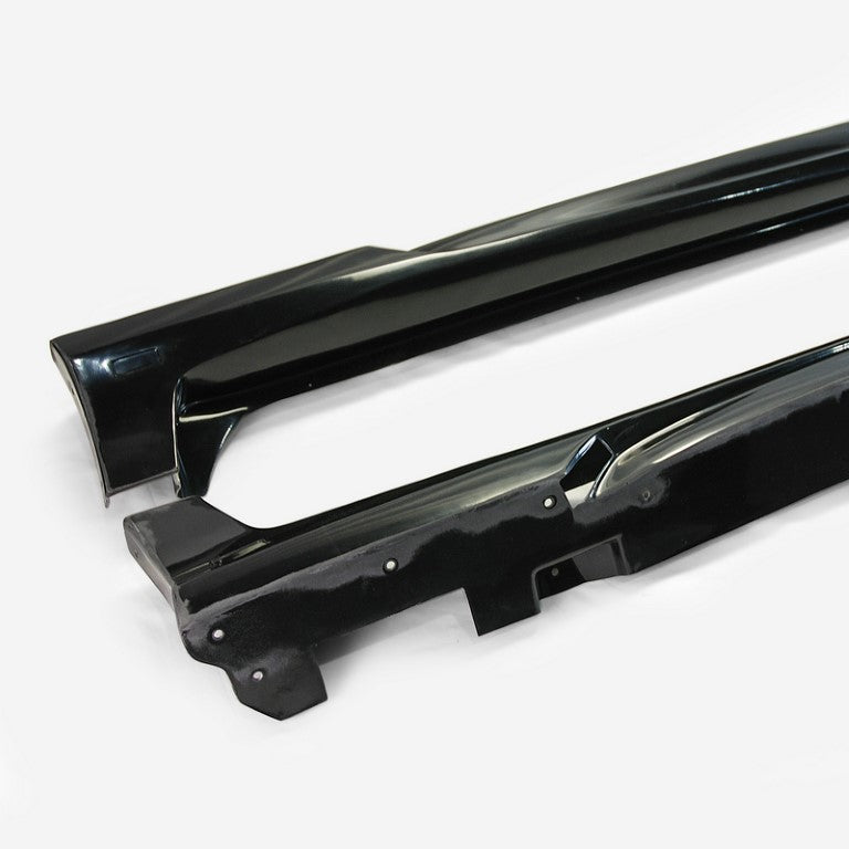 Honda Civic Type-R FK8 2017 2018 2019 2020 2021 with Aftermarket Parts - VRS2 Style Side Skirts Vacuumed Carbon Fiber / FRP from EPR USA