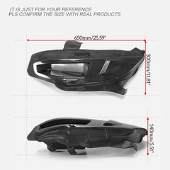 Honda Civic Type-R FK8 2017 2018 2019 2020 2021 & Civic 10th Gen FC1 FC2 FC5 FC6 2016 2017 2018 2019 2020 2021 & Civic 10th Gen FC3 FC4 2017 2018 2019 2020 2021 & Civic 10th Gen FK7 2017 2018 2019 2020 2021 with Aftermarket Parts - EPA Headlight Intake Duct LHD Driver Side & Headlight Intake Duct LHD Passenger Side Carbon Fiber / FRP from EPR USA