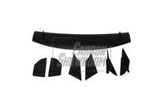 Honda Civic Type-R FK8 2017 2018 2019 2020 2021 & Civic 10th Gen FK7 2017 2018 2019 2020 2021 with Aftermarket Parts - VRSAR2 Style Rear GT Spoiler Carbon Fiber / FRP from EPR USA