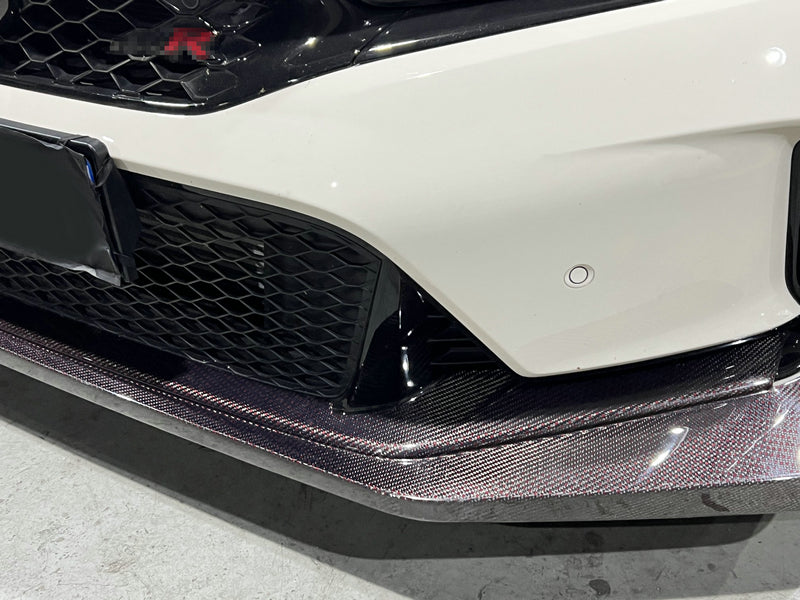 Honda Civic Type-R FL5 2023 2024 with Aftermarket Parts - EPA1 Front Lip Pre-preg Carbon Fiber from EPR USA