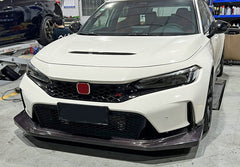 Honda Civic Type-R FL5 2023 2024 with Aftermarket Parts - EPA1 Front Lip Pre-preg Carbon Fiber from EPR USA