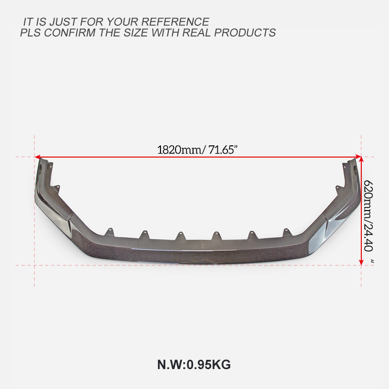 Honda Civic Type-R FL5 2023 2024 with Aftermarket Parts - EPA Front Lip Carbon Fiber from EPR USA