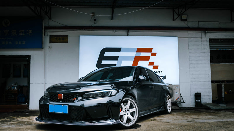 Honda Civic Type-R FL5 2023 2024 with Aftermarket Parts - EPA Front Lip Carbon Fiber from EPR USA