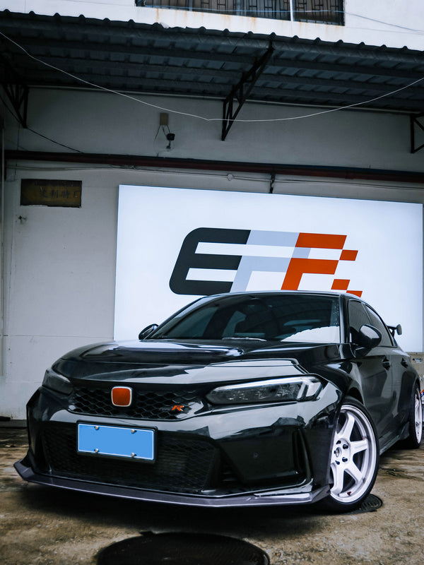 Honda Civic Type-R FL5 2023 2024 with Aftermarket Parts - EPA Front Lip Carbon Fiber from EPR USA