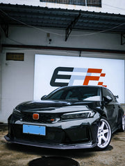 Honda Civic Type-R FL5 2023 2024 with Aftermarket Parts - EPA Front Lip Carbon Fiber from EPR USA