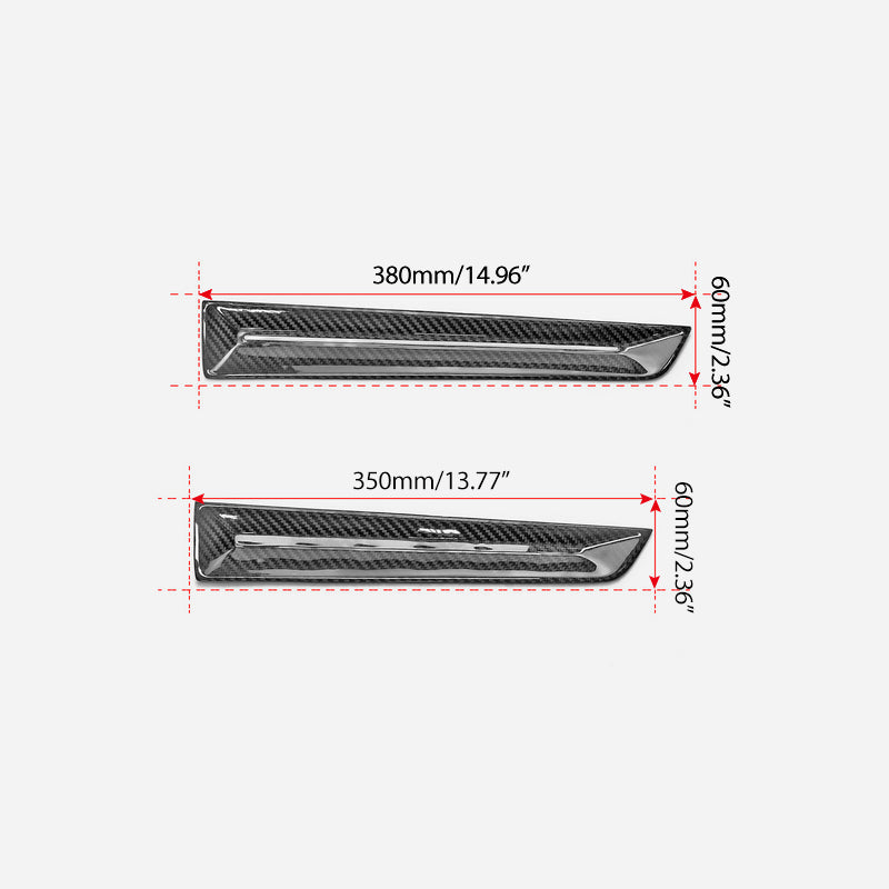 Honda Civic Type-R FL5 2023 2024 with Aftermarket Parts - Front & Rear Door Trim Pre-preg Carbon Fiber from EPR USA