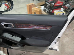 Honda Civic Type-R FL5 2023 2024 with Aftermarket Parts - Front & Rear Door Trim Pre-preg Carbon Fiber from EPR USA
