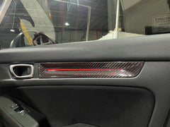 Honda Civic Type-R FL5 2023 2024 with Aftermarket Parts - Front & Rear Door Trim Pre-preg Carbon Fiber from EPR USA
