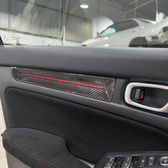 Honda Civic Type-R FL5 2023 2024 with Aftermarket Parts - Front & Rear Door Trim Pre-preg Carbon Fiber from EPR USA
