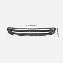 Honda Civic Type-R FL5 2023 2024 with Aftermarket Parts - Hood Vent Trim Pre-preg Carbon Fiber from EPR USA